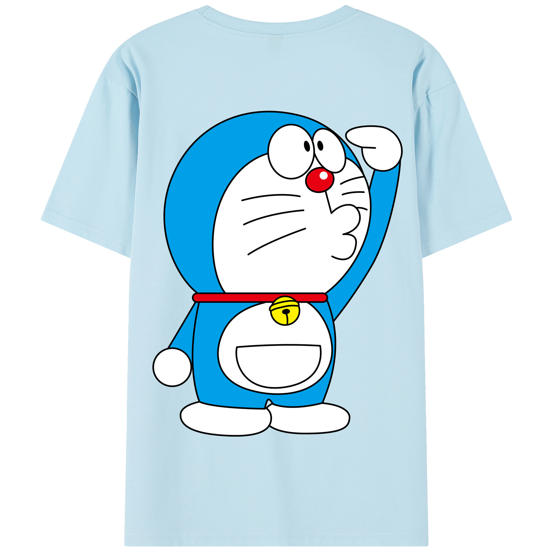 （画像用） ドラえもん Doraemon 綿100％半袖Tシャツ（背面プリント）